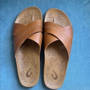 OluKai Kipe’a Olu Sahara Slide Sandals